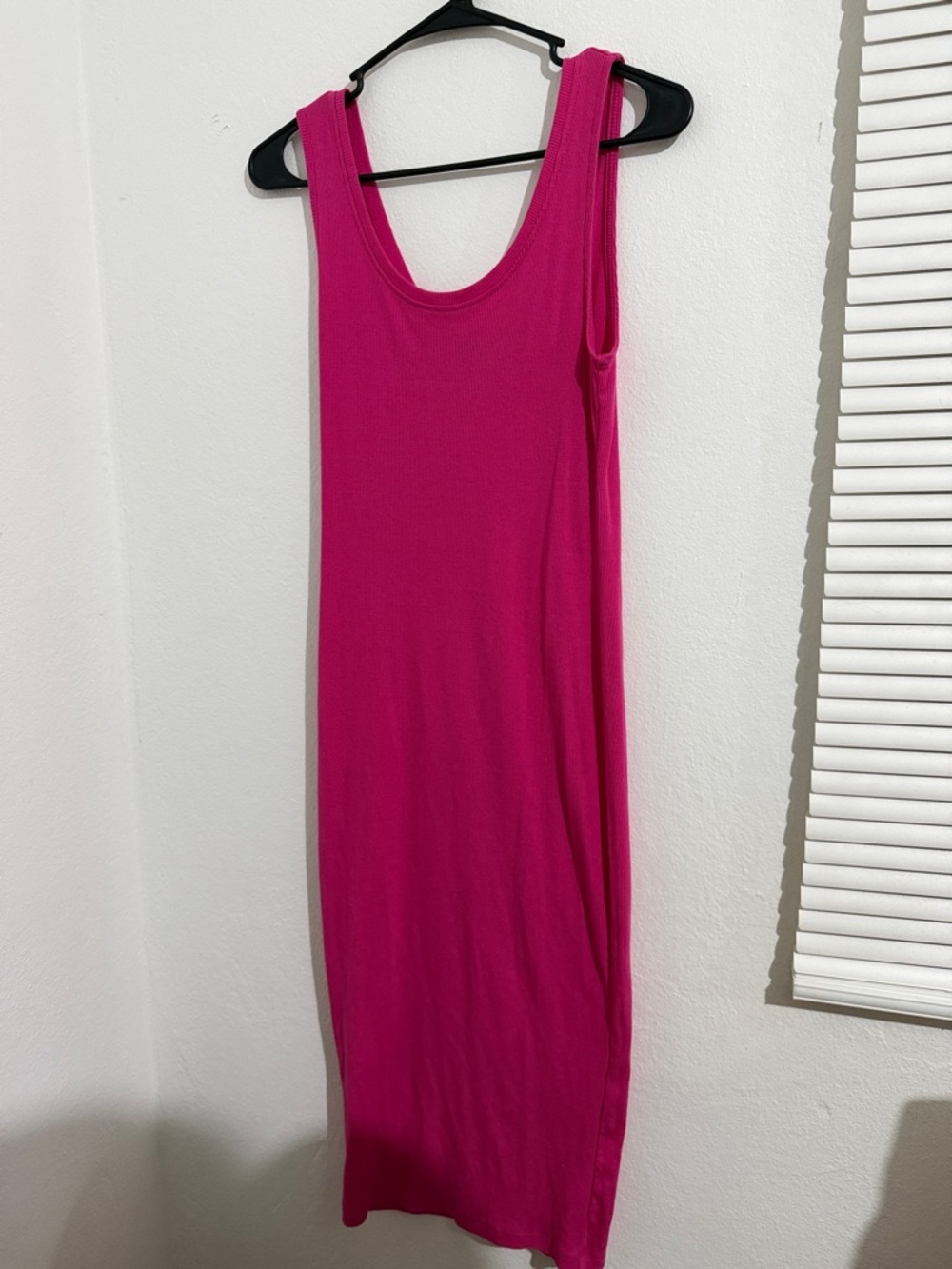 Rainbow Sleeveless Maxi Dress in Hot Pink